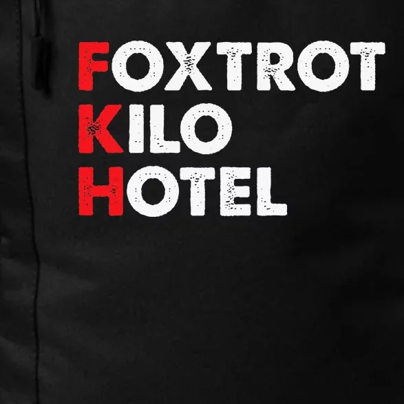 Foxtrot Kilo Hotel Fkh Funny Kamala Daily Commute Backpack