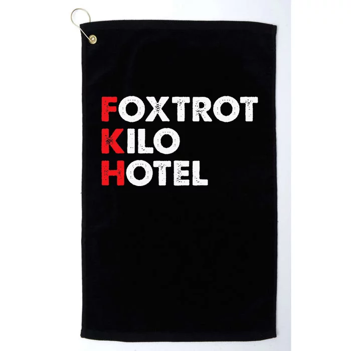 Foxtrot Kilo Hotel Fkh Funny Kamala Platinum Collection Golf Towel