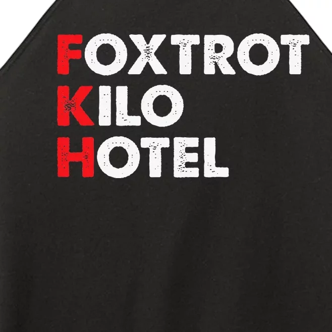 Foxtrot Kilo Hotel Fkh Funny Kamala Women’s Perfect Tri Rocker Tank