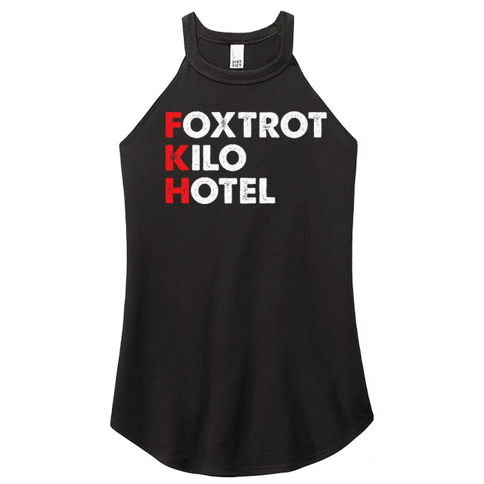 Foxtrot Kilo Hotel Fkh Funny Kamala Women’s Perfect Tri Rocker Tank