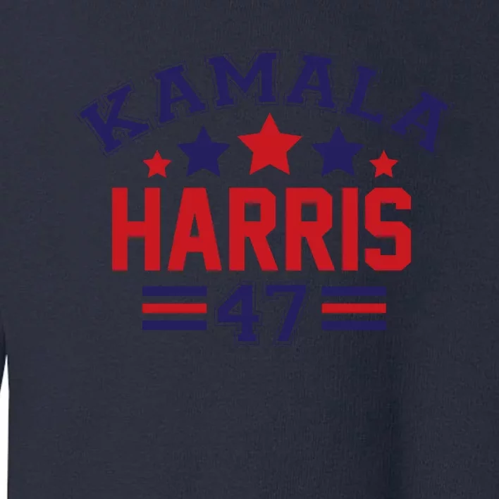 Funny Kamala Harris 47 Toddler Sweatshirt