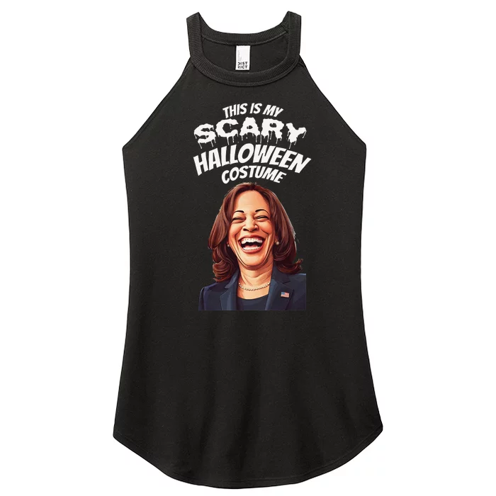 Funny Kamala Harris Scary Halloween Gag President Costume Gift Women’s Perfect Tri Rocker Tank