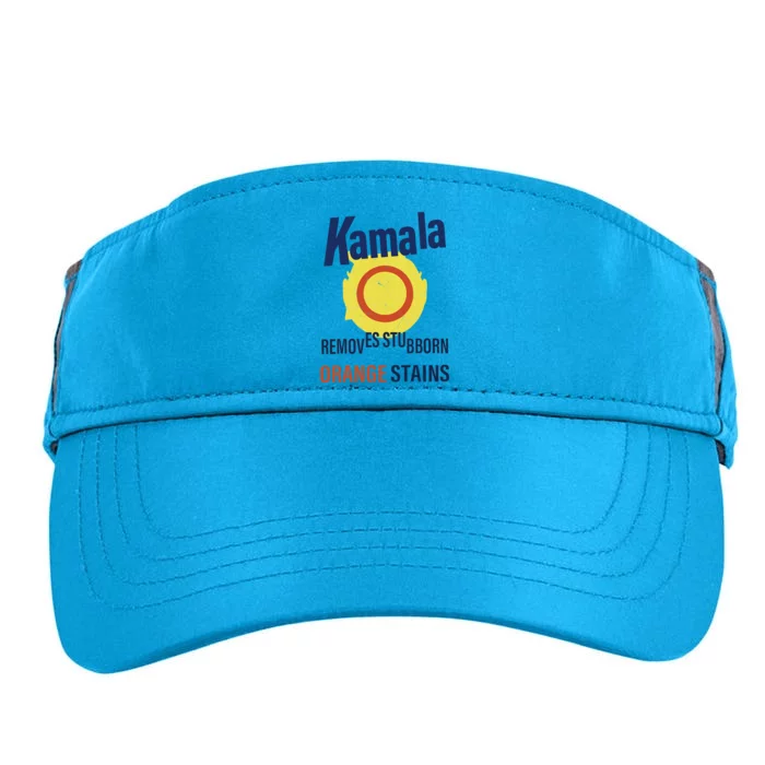 Funny Kamala Harris 2024 Removes Stubborn Orange Stains Adult Drive Performance Visor