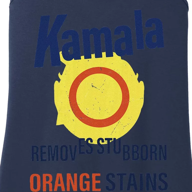 Funny Kamala Harris 2024 Removes Stubborn Orange Stains Ladies Essential Tank