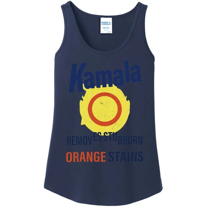 Funny Kamala Harris 2024 Removes Stubborn Orange Stains Ladies Essential Tank