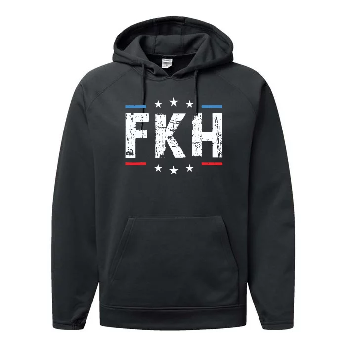 Foxtrot Kilo Hotel Fkh Funny Kamala Performance Fleece Hoodie