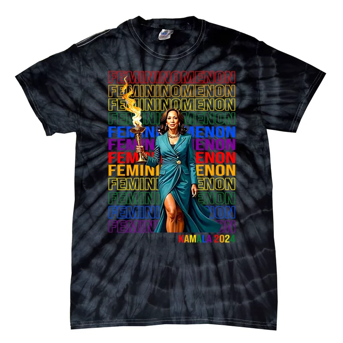 Femininomenon Kamala Harris 2024 Tie-Dye T-Shirt