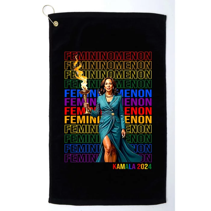 Femininomenon Kamala Harris 2024 Platinum Collection Golf Towel