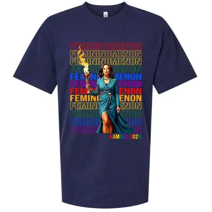 Femininomenon Kamala Harris 2024 Sueded Cloud Jersey T-Shirt