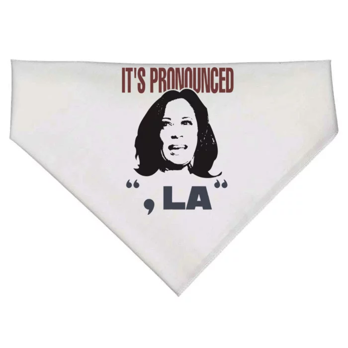 Funny Kamala Harris Pronounce Pronunciation Vice President USA-Made Doggie Bandana