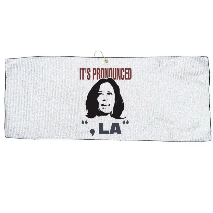 Funny Kamala Harris Pronounce Pronunciation Vice President Large Microfiber Waffle Golf Towel