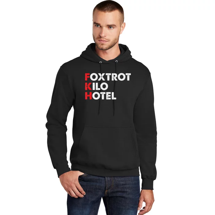 Foxtrot Kilo Hotel Fkh Funny Kamala Hoodie