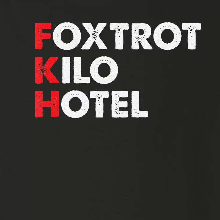 Foxtrot Kilo Hotel Fkh Funny Kamala Toddler Long Sleeve Shirt