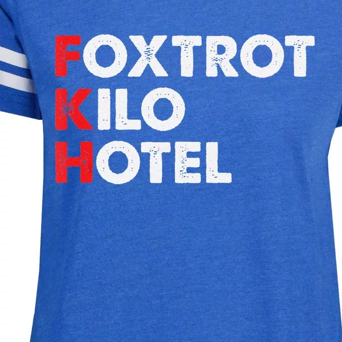 Foxtrot Kilo Hotel Fkh Funny Kamala Enza Ladies Jersey Football T-Shirt