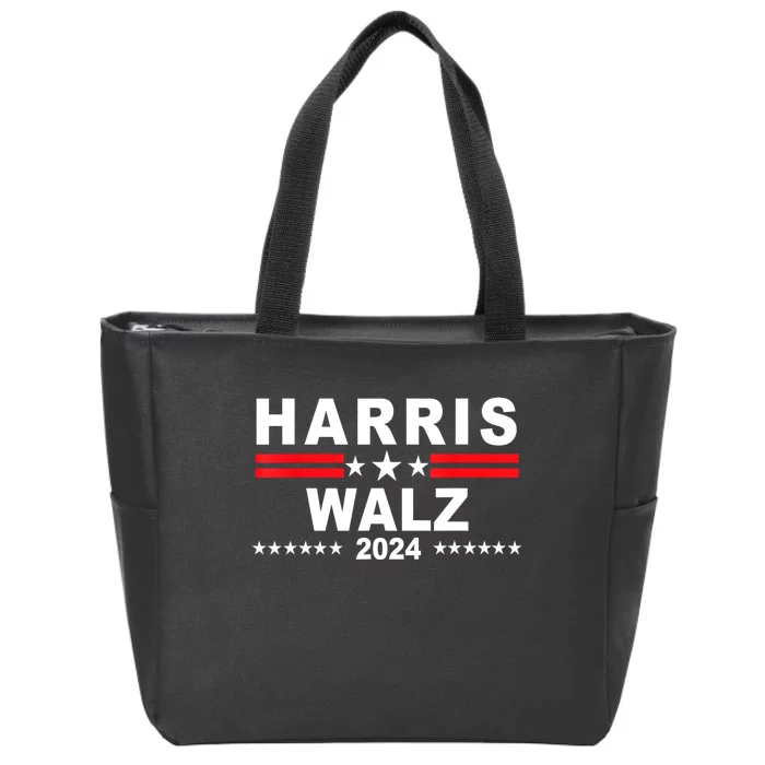 Funny Kamala Harris Tim Waltz Walz 2024 Gift Zip Tote Bag