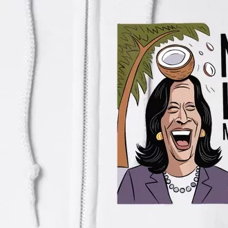 Funny Kamala Harris Now Moderate After Coconut Fell On Head Full Zip Hoodie