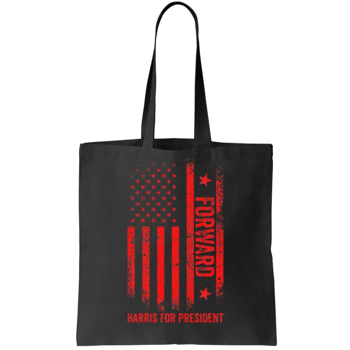 Forward Kamala Harris Usa Flag Democrat Vote Us Election Tote Bag