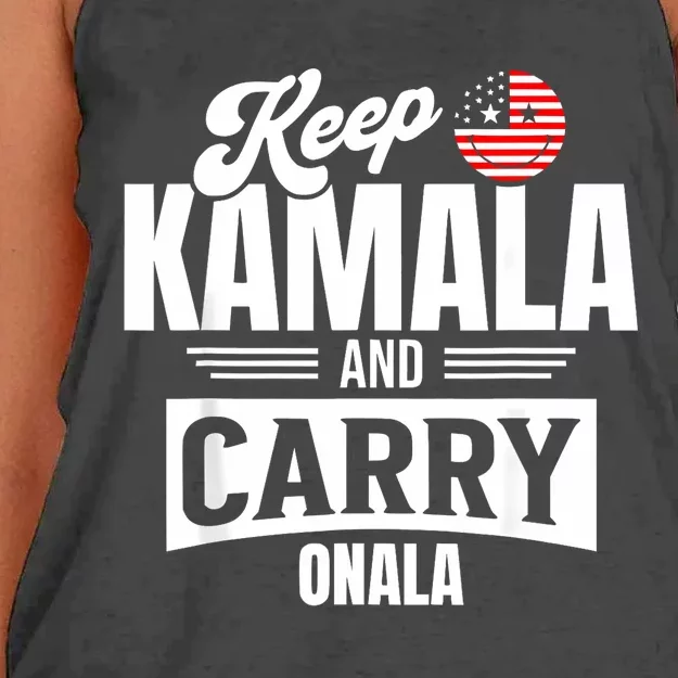 Funny Kamala Harris President Women's Knotted Racerback Tank