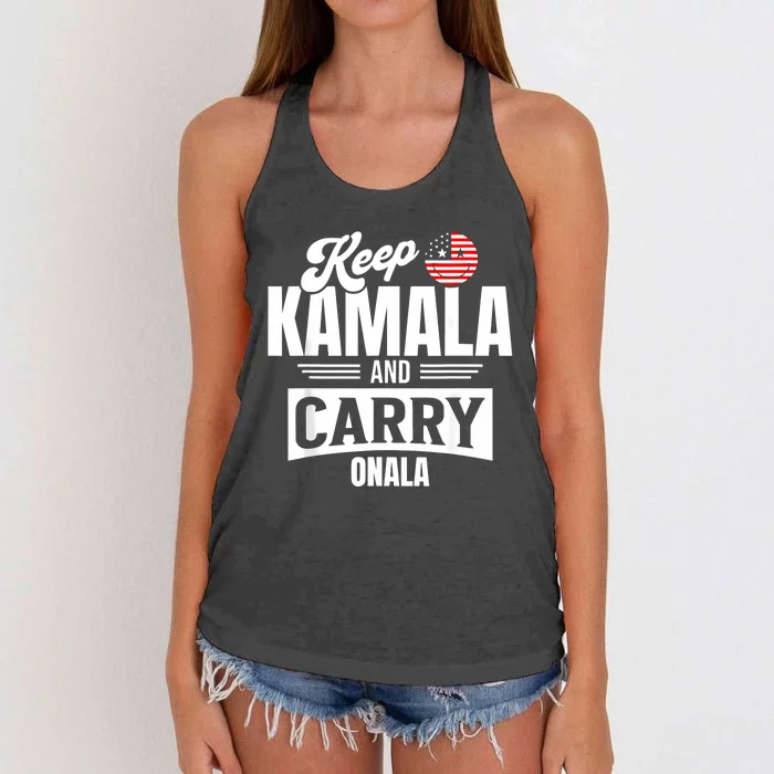 Funny Kamala Harris President Women's Knotted Racerback Tank