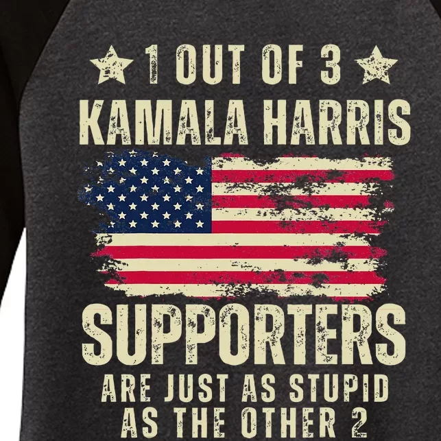 Funny Kamala Harris Us President Candidate 2024 Women's Tri-Blend 3/4-Sleeve Raglan Shirt