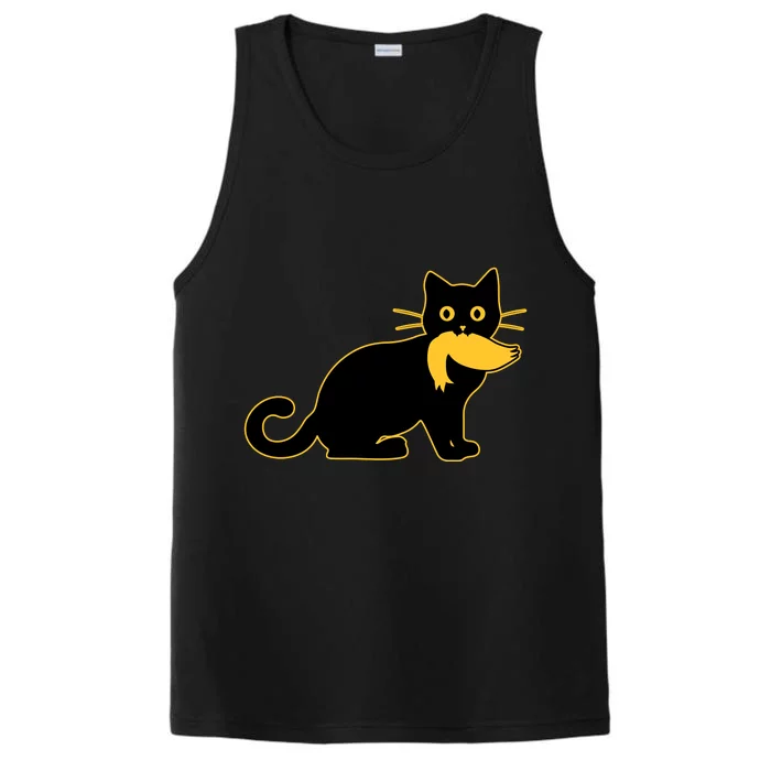 Funny Kamala Harris Cat Vs Donald Trump Hair 2024 Election Performance Tank