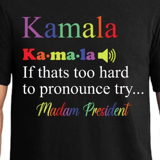 Funny Kamala Harris 2024 Madam President Harris Pajama Set