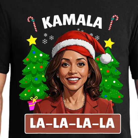 Funny Kamala Harris 2024 Christmas Comma La Xmas Pajama Set