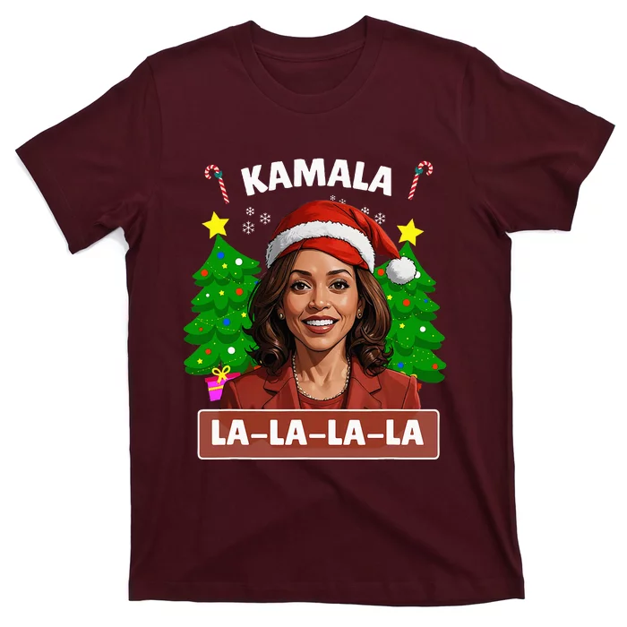 Funny Kamala Harris 2024 Christmas Comma La Xmas T-Shirt