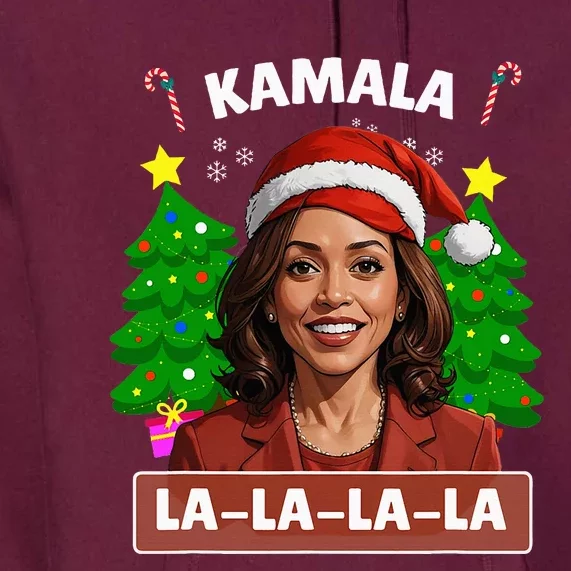 Funny Kamala Harris 2024 Christmas Comma La Xmas Premium Hoodie