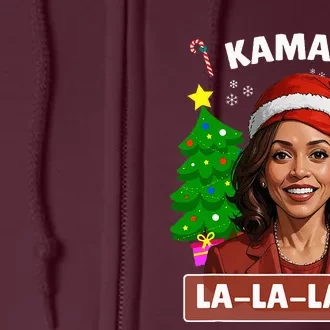 Funny Kamala Harris 2024 Christmas Comma La Xmas Full Zip Hoodie