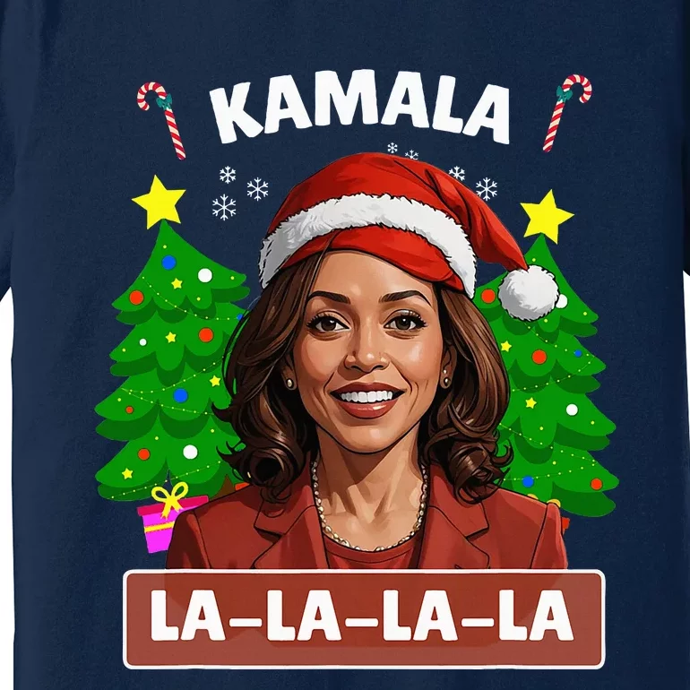 Funny Kamala Harris 2024 Christmas Comma La Xmas Premium T-Shirt