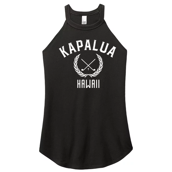 Funny Kapalua Hawaii Golf Women’s Perfect Tri Rocker Tank