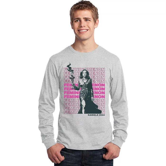 Femininomenon Kamala Harris Colorful Text Tall Long Sleeve T-Shirt