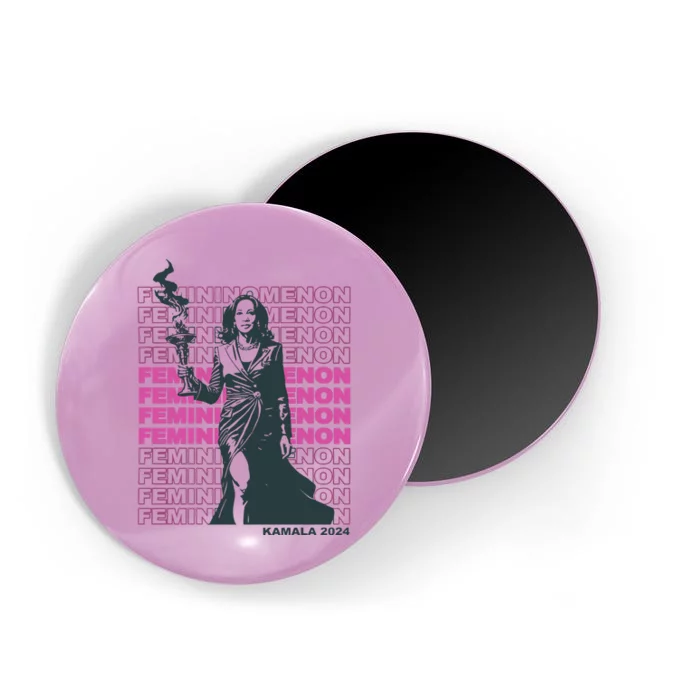 Femininomenon Kamala Harris Colorful Text Magnet