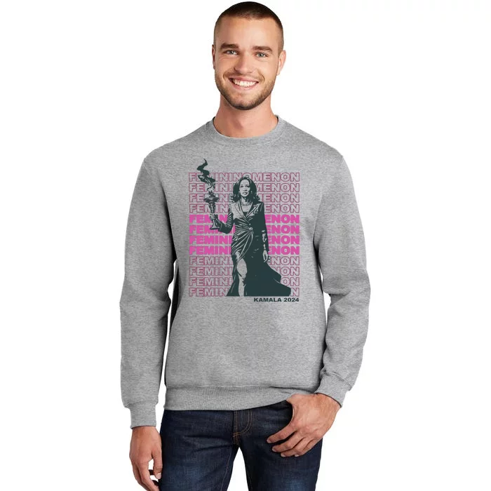 Femininomenon Kamala Harris Colorful Text Tall Sweatshirt