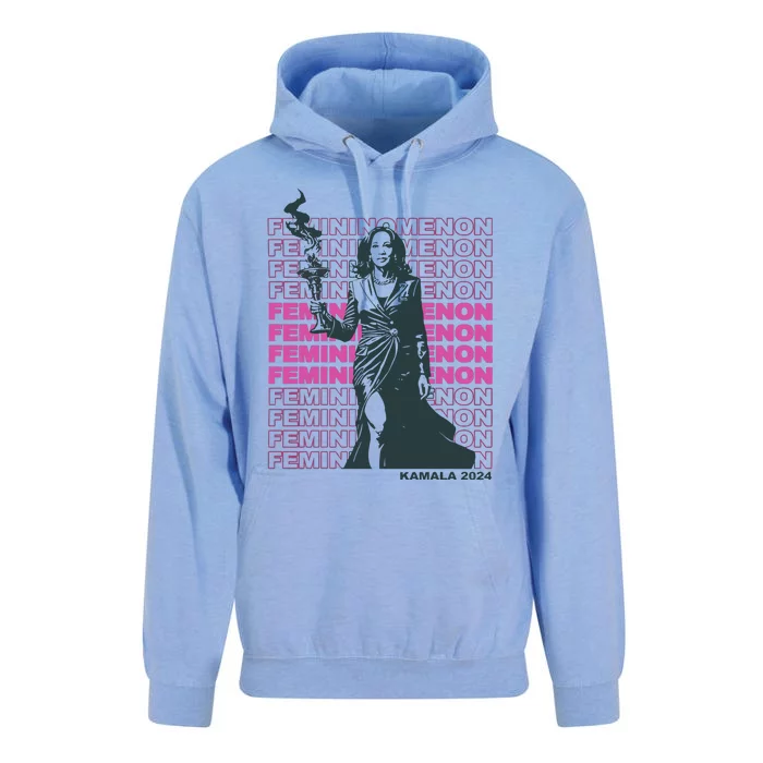 Femininomenon Kamala Harris Colorful Text Unisex Surf Hoodie