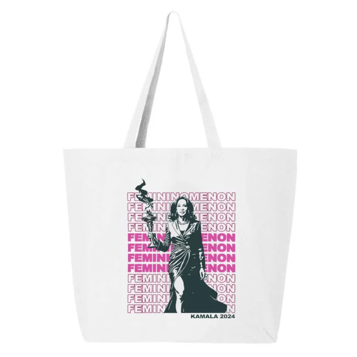 Femininomenon Kamala Harris Colorful Text 25L Jumbo Tote