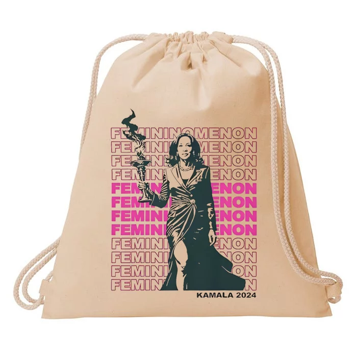 Femininomenon Kamala Harris 2024 Drawstring Bag