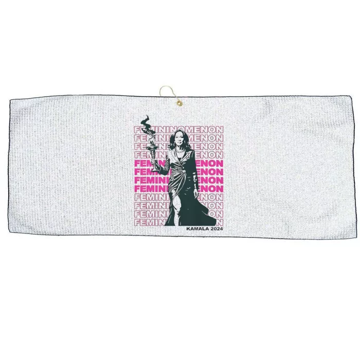 Femininomenon Kamala Harris 2024 Large Microfiber Waffle Golf Towel