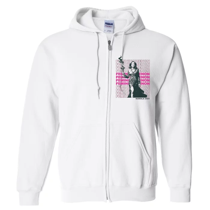 Femininomenon Kamala Harris 2024 Full Zip Hoodie