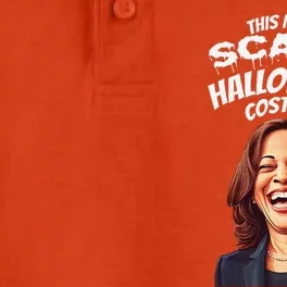 Funny Kamala Harris Scary Halloween Gag President Costume Dry Zone Grid Performance Polo