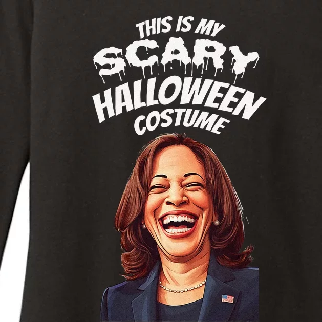 Funny Kamala Harris Scary Halloween Gag President Costume Womens CVC Long Sleeve Shirt