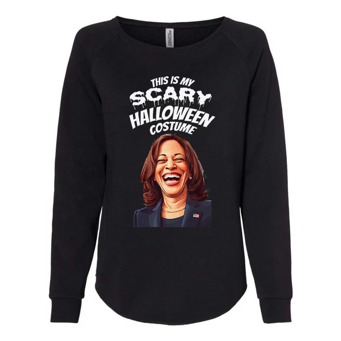 Funny Kamala Harris Scary Halloween Gag President Costume Womens California Wash Sweatshirt