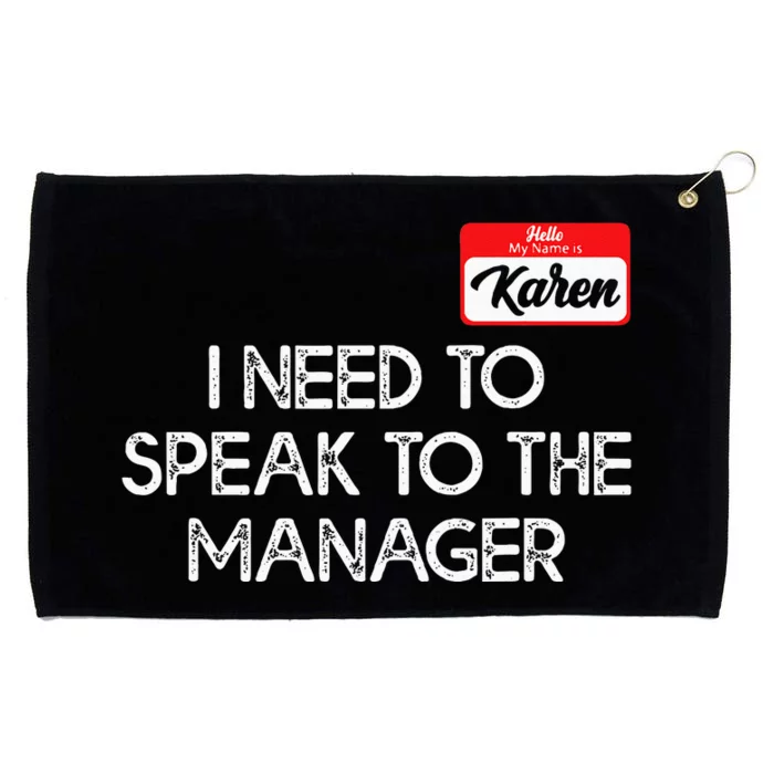 Funny Karen Halloween Costume Speak To The Manager For Women Grommeted Golf Towel