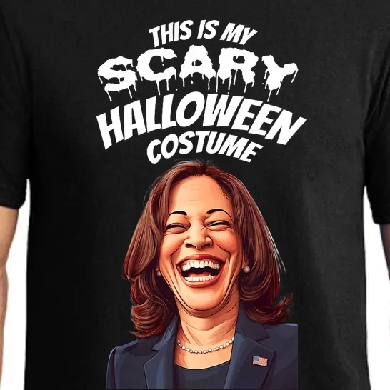 Funny Kamala Harris Scary Halloween Gag President Costume Pajama Set