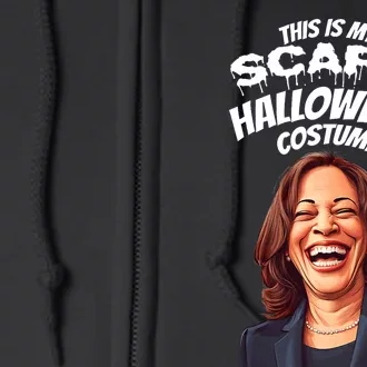 Funny Kamala Harris Scary Halloween Gag President Costume Full Zip Hoodie