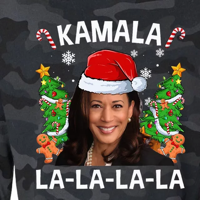 Funny Kamala Harris 2024 Christmas Comma La Cropped Pullover Crew