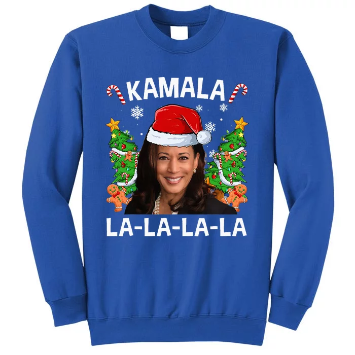 Funny Kamala Harris 2024 Christmas Comma La Tall Sweatshirt