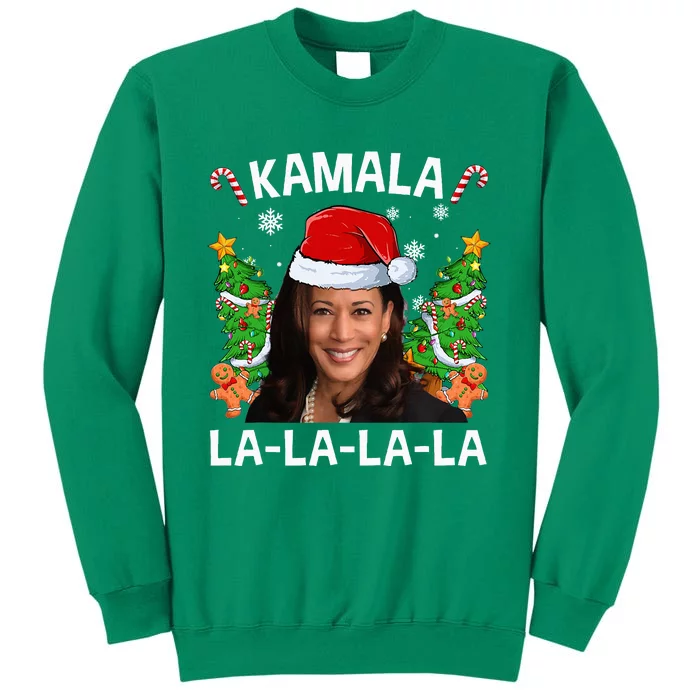 Funny Kamala Harris 2024 Christmas Comma La Sweatshirt