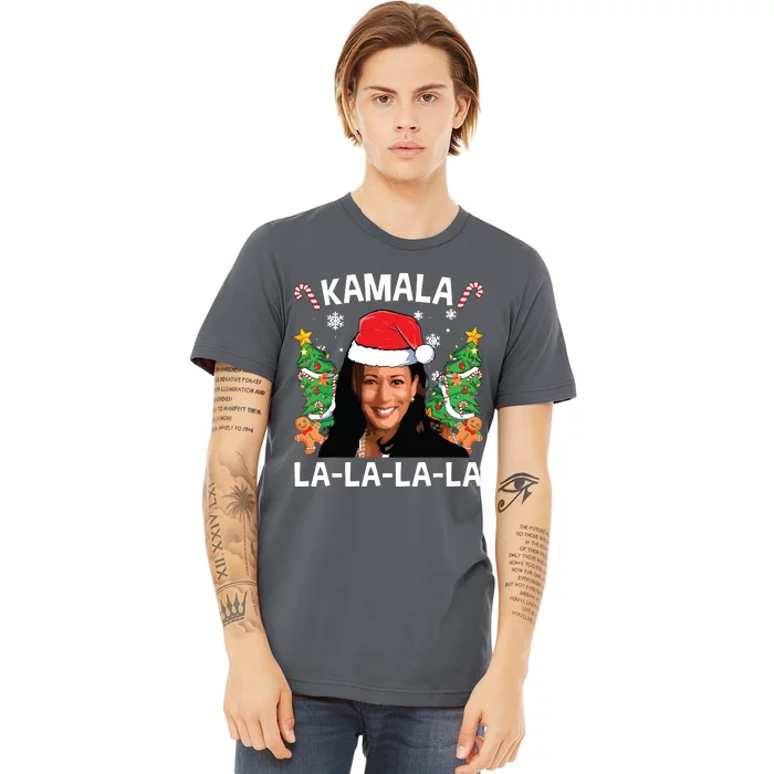 Funny Kamala Harris 2024 Christmas Comma La Xmas Premium T-Shirt